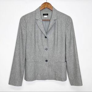 J. Crew Wool Blazer Gray 3 Button Size 6